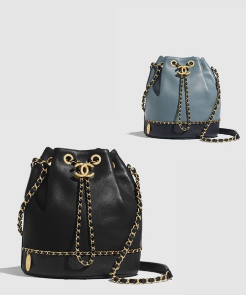 [CHANEL-샤넬]드로스트링 버킷백 AS0373