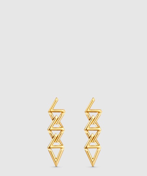 [LOUIS VUITTON-루이비통]LV 볼트 커브 귀걸이 Q96971