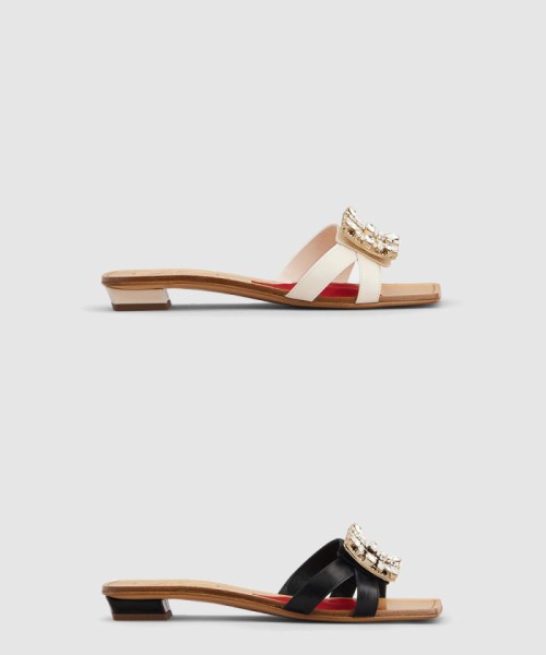 [ROGER VIVIER-로저비비에]미니 브로쉬 비비에 뮬 6323