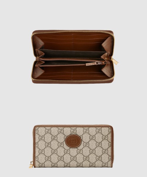 [GUCCI-구찌]인터로킹 G 지퍼월렛 673003