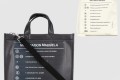 [MARGIELA-마르지엘라]프린트 PVC 토트백