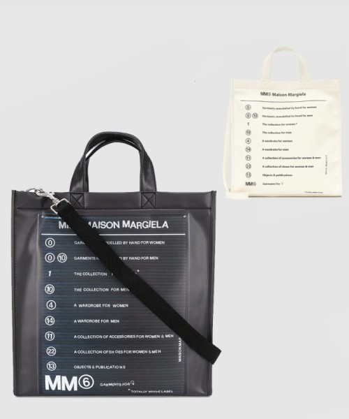 [MARGIELA-마르지엘라]프린트 PVC 토트백