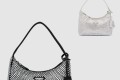 [PRADA-프라다]크리스탈 새틴 호보백 1NE515