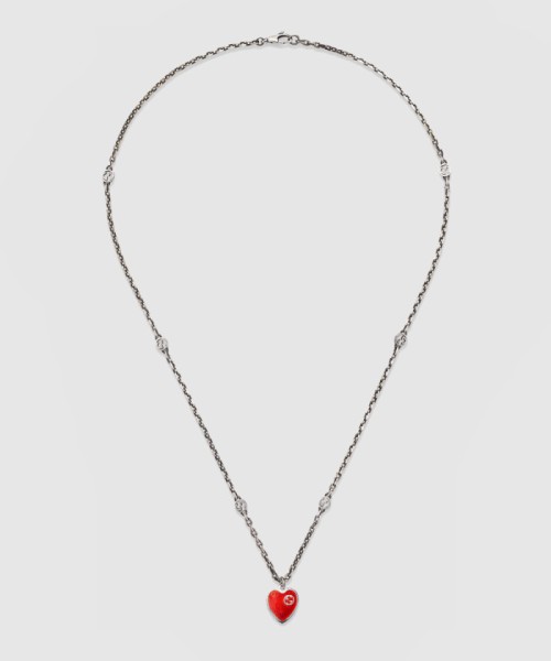 [GUCCI-구찌]하트 인터로킹 G 목걸이 645545