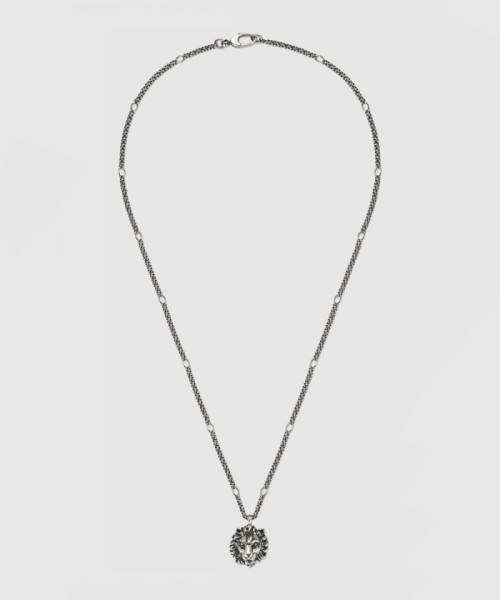 [GUCCI-구찌]라이언 헤드 목걸이 410673