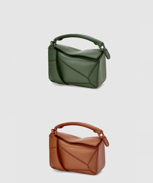[LOEWE-로에베]퍼즐백 새틴 카프스킨 미니