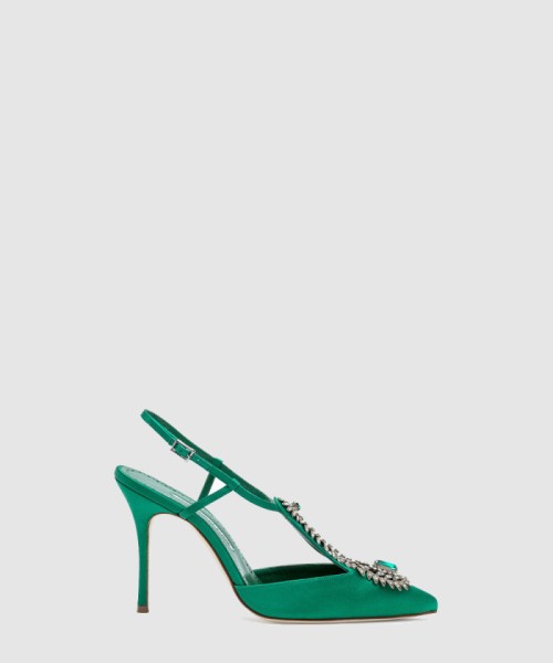 [M.BLAHNIK-마놀로블라닉]자말라 105 새틴 펌프스