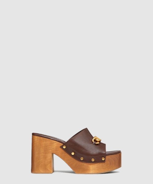 [VALENTINO-발렌티노]브이로고 체인 플랫폼 뮬