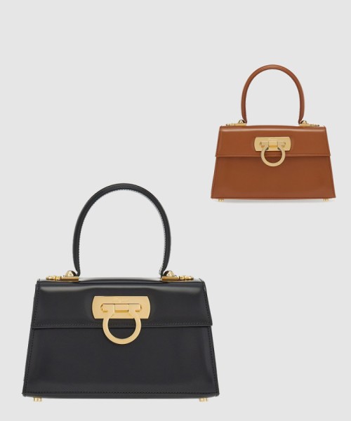 [FERRAGAMO-페레가모]아이코닉 탑핸들백 212958