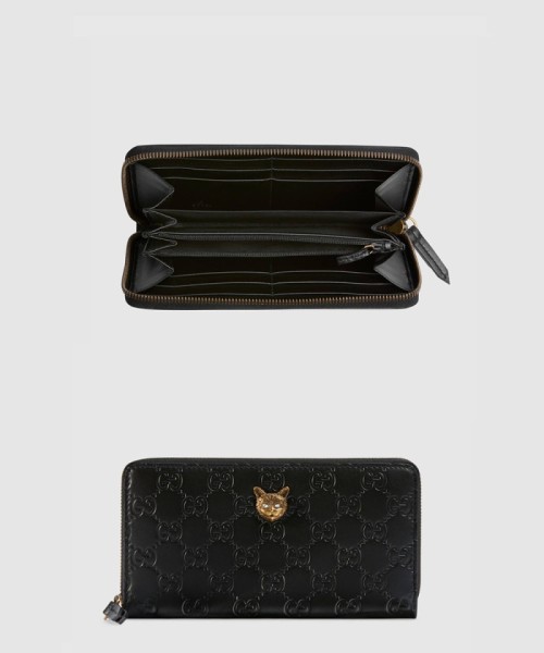 [GUCCI-구찌]고양이 지퍼월렛 548058