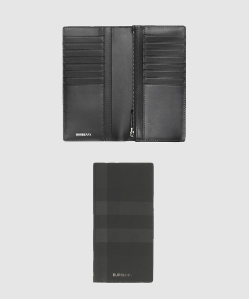 [BURBERRY-버버리]체크 레더 장지갑 80547851