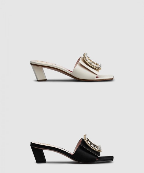 [ROGER VIVIER-로저비비에]비키러브 스트라스 버클 뮬 6583