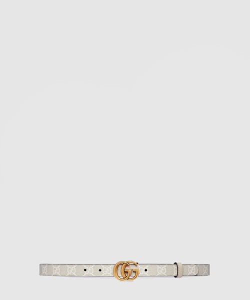 [GUCCI-구찌]GG 마몽 리버서블 씬 벨트 659418