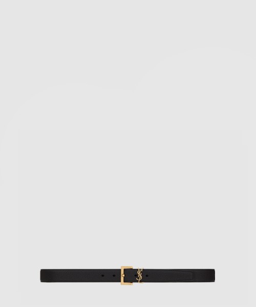 [SAINT LAURENT-생로랑]모노그램 토고레더 벨트 634440