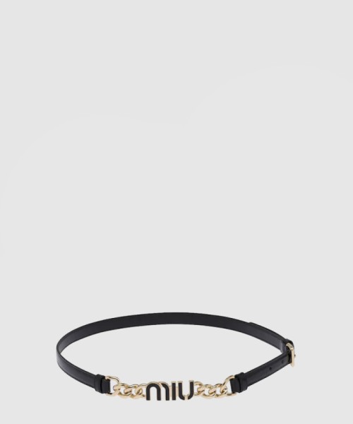 [MIUMIU-미우미우]로고 체인 벨트 5CC527