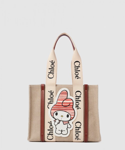 [CHLOE-끌로에]우디 토트백 미듐 SS383