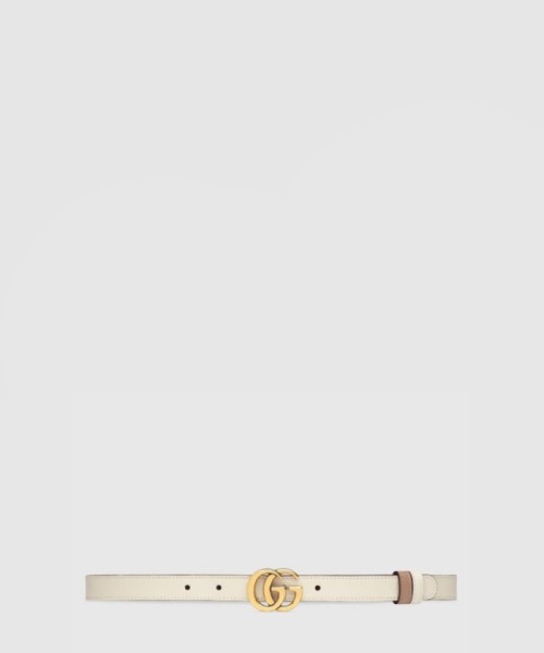 [GUCCI-구찌]GG 마몽 리버서블 씬 벨트 659418