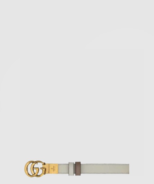 [GUCCI-구찌]GG 마몽 리버시블 씬 벨트 659418