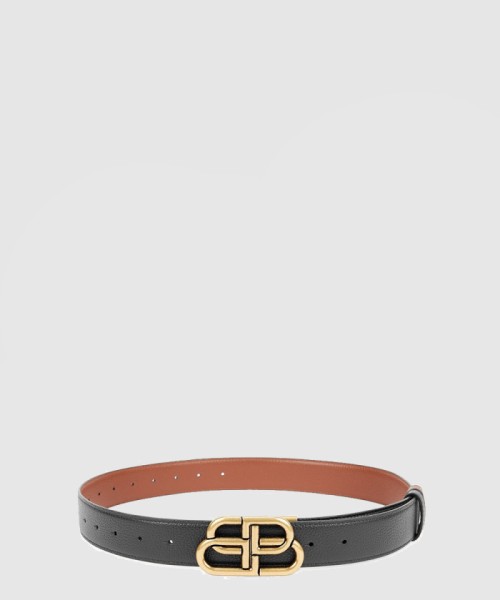 [BALENCIAGA-발렌시아가]BB 리버서블 가죽 벨트 883739