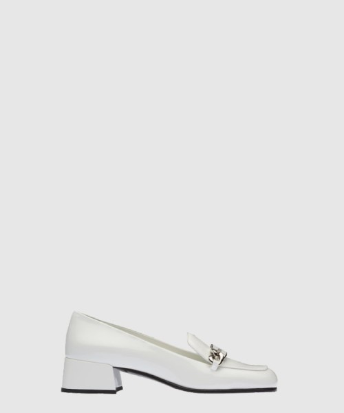 [MIUMIU-미우미우]레더 로퍼 F0009