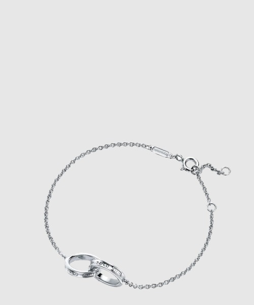 [TIFFANY-티파니]인터라킹 서클 체인 팔찌