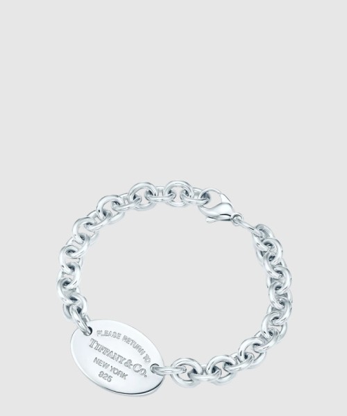 [TIFFANY-티파니]오벌 태그 팔찌