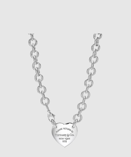 [TIFFANY-티파니]하트 태그 목걸이