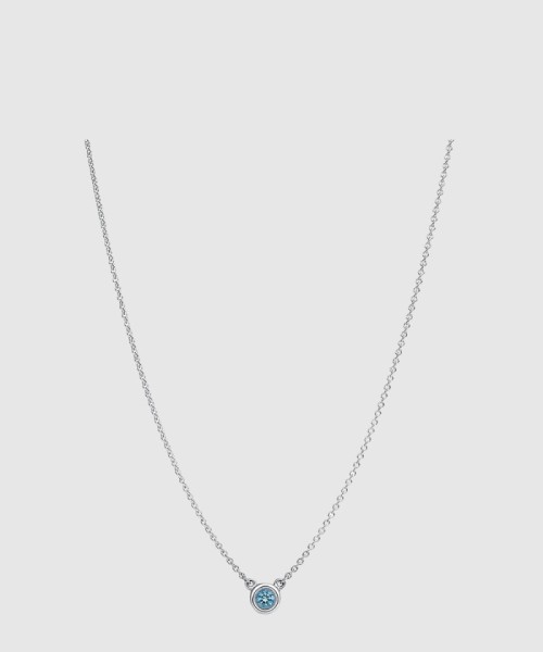 [TIFFANY-티파니]컬러 바이 더 야드 아쿠아마린 펜던트 목걸이