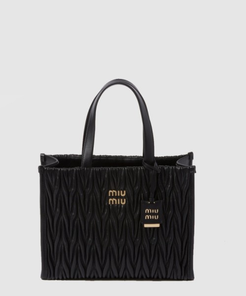 [MIUMIU-미우미우]마테라쎄 나파 가죽 토트백 5BG258