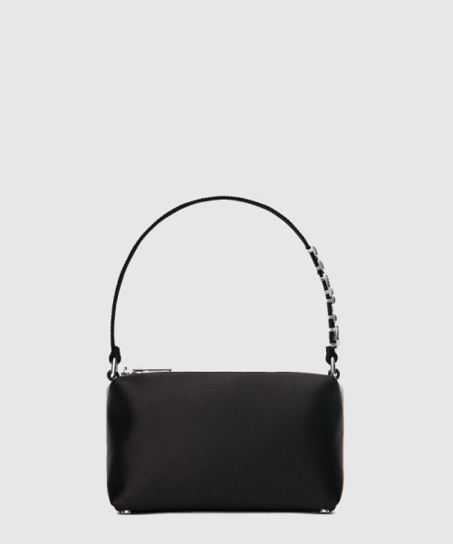 [A.WANG-알렉산더왕]크리스탈 로고 장식 새틴 클러치