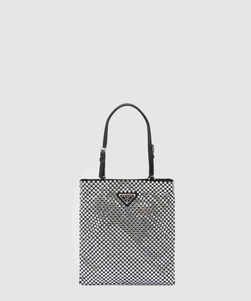 [PRADA-프라다]크리스탈 새틴 핸드백 1BA253