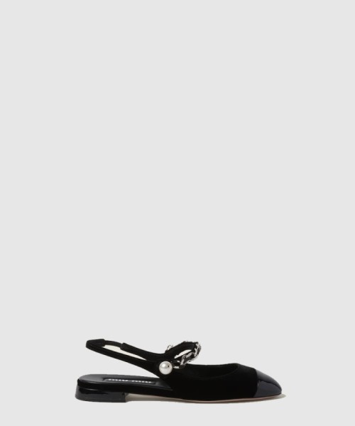 [MIUMIU-미우미우]에나멜 슬링백 5F046E