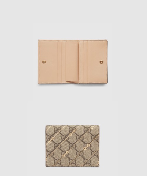 [GUCCI-구찌]GG 수프림 캔버스 카드 케이스 지갑 774332