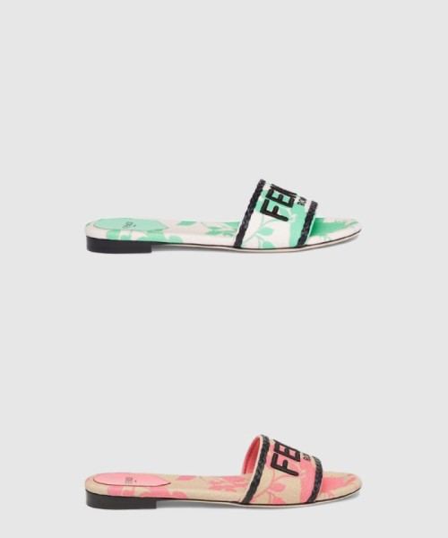 [FENDI-펜디]와이드 자수 패션 슬리퍼 8R8092