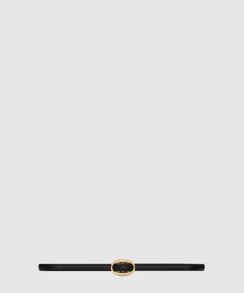 [SAINT LAURENT-생로랑]타원형 슬림 벨트 756409