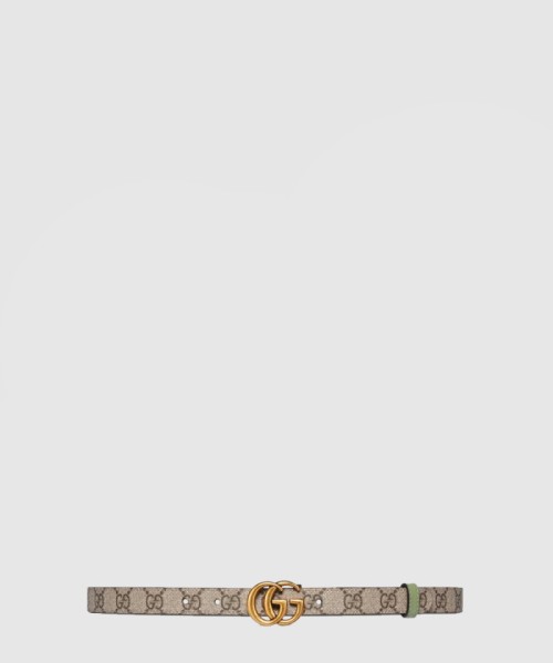 [GUCCI-구찌]더블 G 버클 슬림 벨트 659418