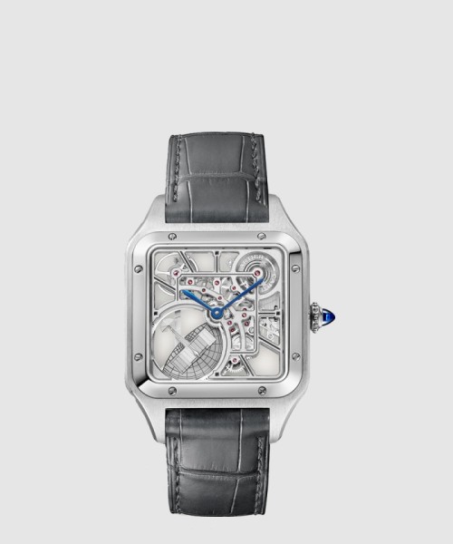 [CARTIER-까르띠에]산토스 뒤몽 스켈레톤 31 WHSA0032