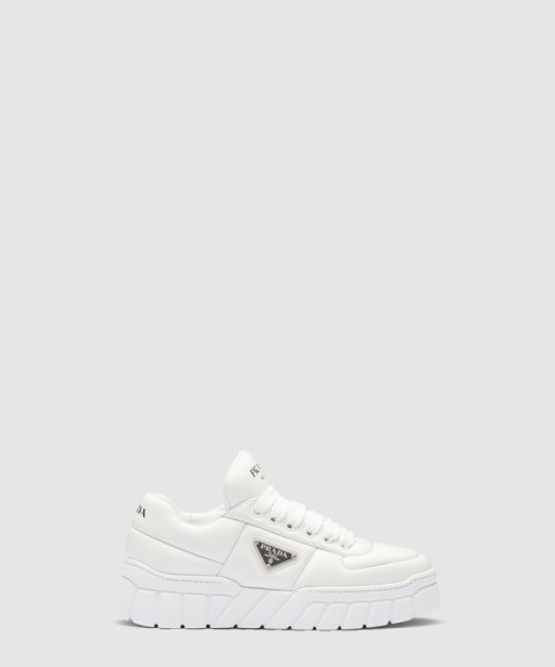 [PRADA-프라다]패딩 나파 가죽 스니커즈 1E136N
