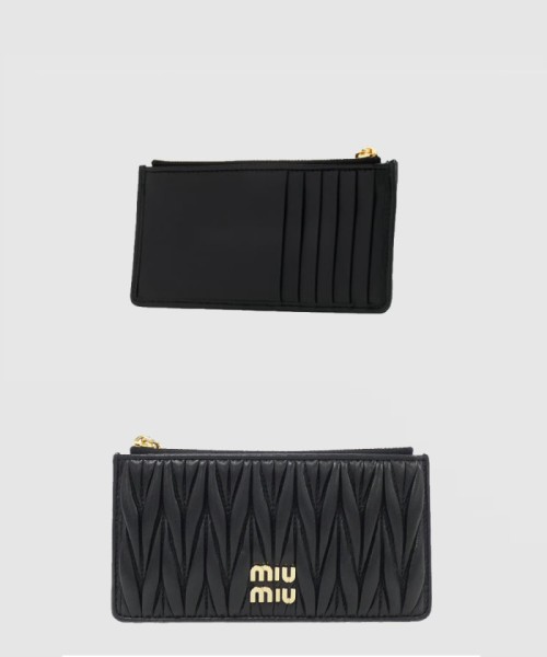 [MIUMIU-미우미우]마테라쎄 나파 엔벨로프 지갑 5MB006