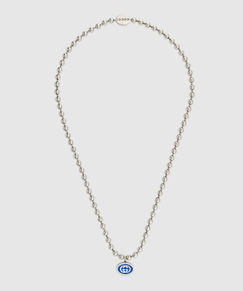 [GUCCI-구찌]인터로킹 G 볼 체인 목걸이 753438