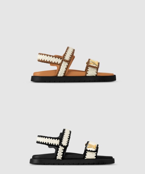 [LOUIS VUITTON-루이비통]선셋 플랫 컴포트 샌들 1ACZJY