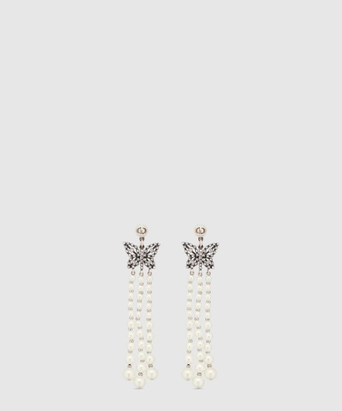 [DIOR-디올]크리스탈 메탈 레진 귀걸이 E3087