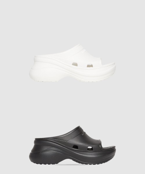 [BALENCIAGA-발렌시아가]풀 크록스 슬라이드 샌들 677389