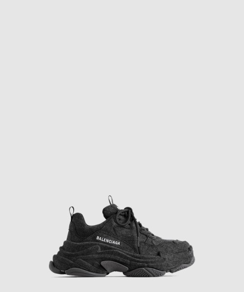 [BALENCIAGA-발렌시아가]TRIPLE S 데님 스니커즈 536737