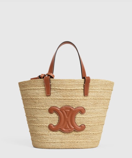 [CELINE-셀린느]식물 소재와 소가죽 소프트 클래식 바구니 115802