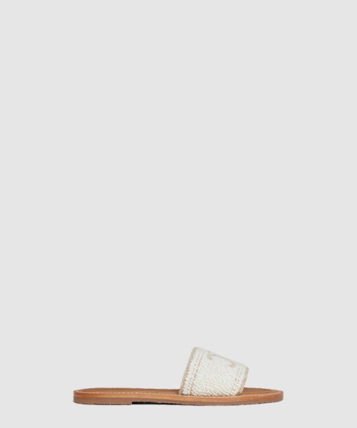 [CELINE-셀린느]림피아 트라이엄프 자가드 양털 뮬 357924