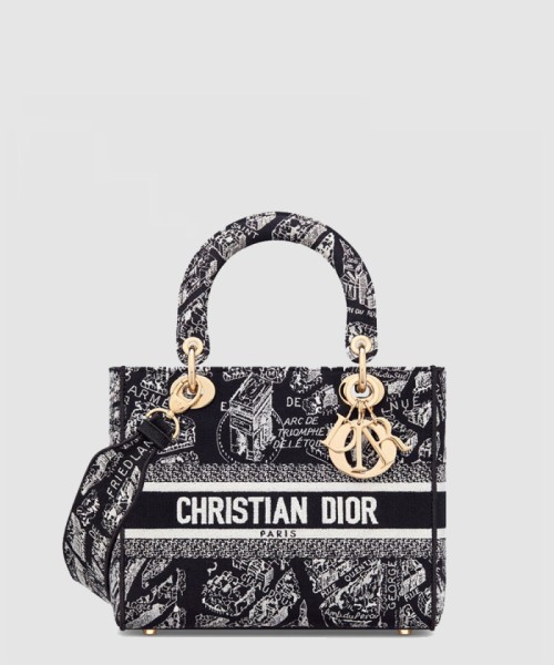 [DIOR-디올]레이디백 램스킨 미듐 M0565