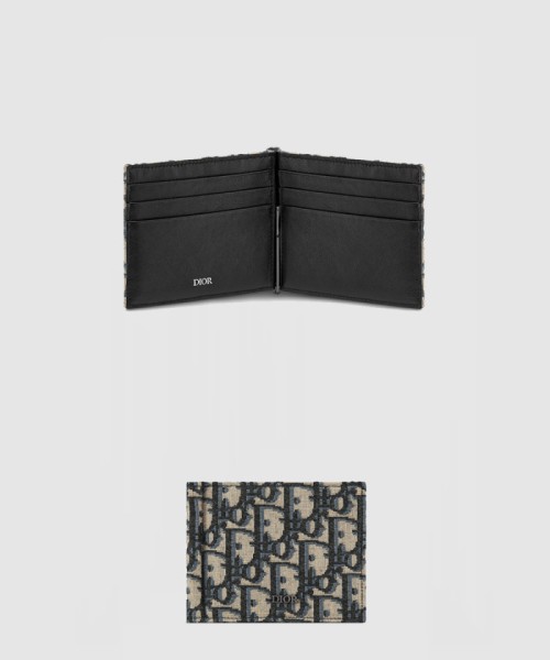 [DIOR-디올]머니 클립 지갑 2ESBH
