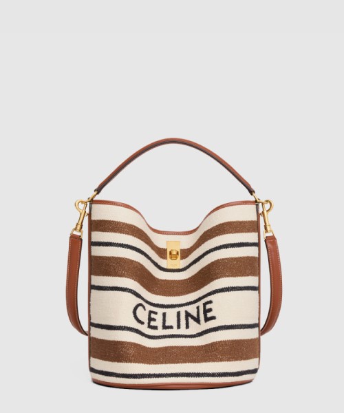 [CELINE-셀린느]자카르 스트라이프 버킷백 195572