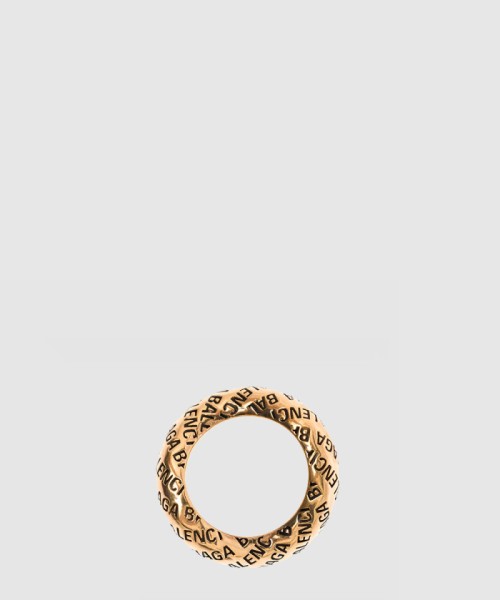 [BALENCIAGA-발렌시아가]올오버 로고 루프 반지 702951